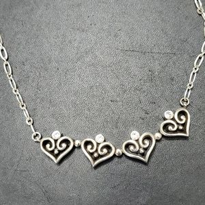 Brighton silver plated heart necklace